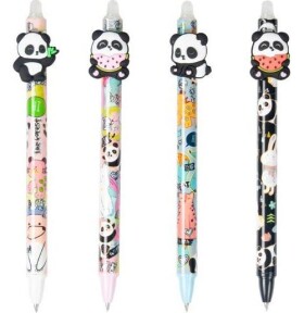 Kuličkové pero gumovací Panda, 0,5, modré