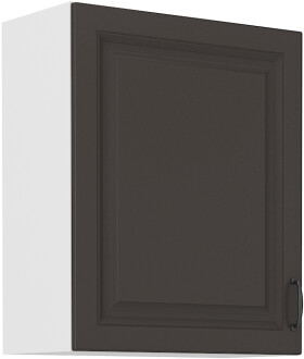 Horní skříňka Stilo 60 G-72 1F Barva korpusu: Bílá, Barva dvířek: Grafit