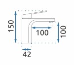 REA - Koupelnová baterie Marco Gun Grey Low REA-B5061