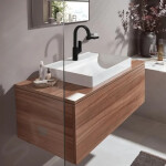 HANSGROHE - Vivenis Umyvadlová baterie 210, s výpustí a otočným výtokem, EcoSmart, matná černá 75030670