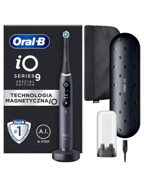 Oral-B iO9 Special Edition černá / Elektrický zubní kartáček / cestovní pouzdro (iO9 Black)