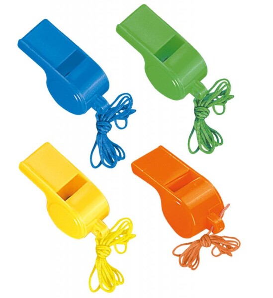 R-Kontakt.cz Píšťalka neon plast 4ks