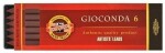 Uhel KOH-I-NOOR Gioconda sepie červenohnědá 4373, 5,6mm, 6ks