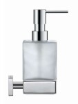 DURAVIT - Karree Dávkovač mýdla s držákem, chrom/mléčné sklo 0099541000