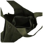 Trendy dámský koženkový set kabelek Eudosia, tmavě zelený