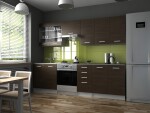 FRONTI Kuchyňská linka PAMELA 260x200 - Wenge