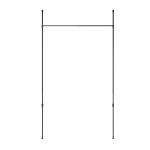 Teleskopický rám pro závěsy a dělení prostoru Umbra ANYWHERE - černý