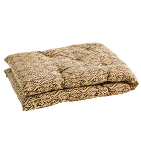 MADAM STOLTZ Bavlněná matrace Beige/Sienna/Coffee 45 x 125 cm, béžová barva, hnědá barva, textil