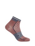 Pánské běžecké merino ponožky ICEBREAKER Mens Run+ Ultralight Mini, Carob/Graphite velikost: 39-41,5 (S)