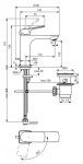 IDEAL STANDARD - Ceralife C Umyvadlová baterie s výpustí, BlueStart, chrom BE046AA