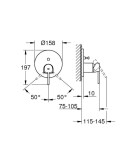 GROHE - Plus Baterie pod omítku pro 2 spotřebiče, chrom 24060003