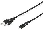 Goobay napájecí kabel Euro 2pin 3 m černá / Napájecí kabel / Euro 2pin (M) - Euro 2pin (F) / max. 250V/16A (95038)