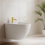 INVENA - Bidetová baterie GLAMOUR TREND zlatá BB-02-009-V