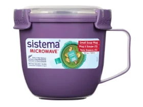 Sistema Microwave Small Soup Mug Hrnek na polévku 565 ml fialová (8592001423480)