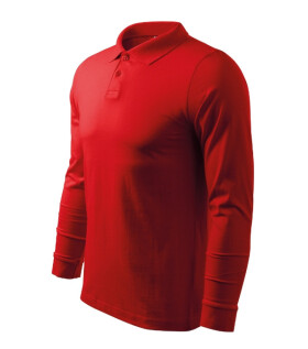 Single J. LS polokošile pánská červená 2XL