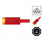 Wera 136076 Momentový klíč Click-Torque X 7 (10 ÷ 100 Nm) s nástavci 16 ÷ 32 mm pro tepelná čerpadla/klimatizace. Typ 9530 (Sada 4 dílů)