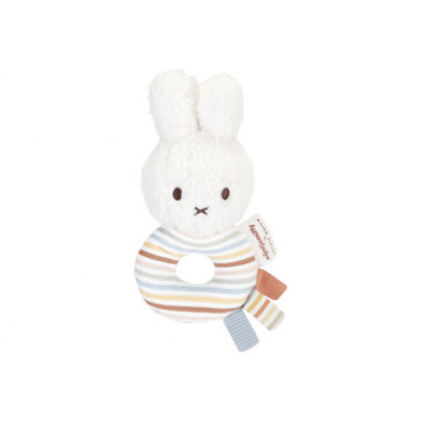 Little Dutch Chrastítko králíček Miffy Vintage Proužky / od 0 měsíců (NIJN861LD)