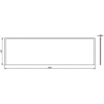 KOLO - Uni 2 Čelní panel k vaně, 1900 mm, bílá PWP2392000