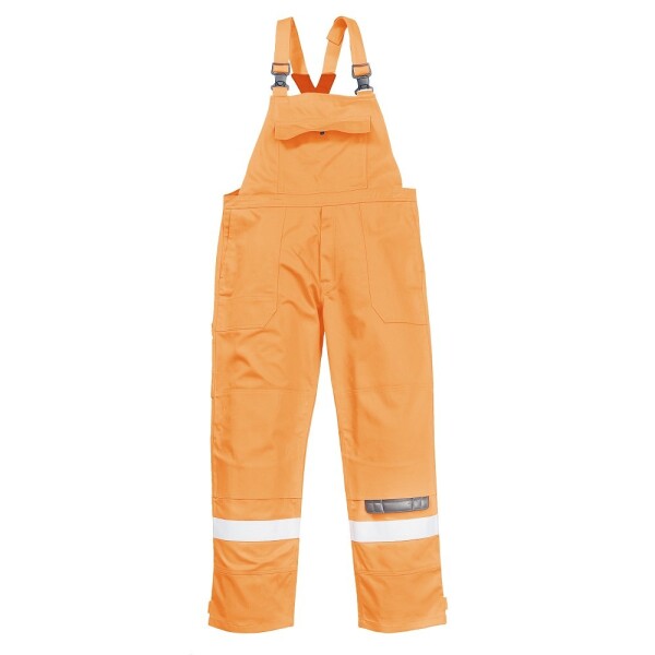 Portwest Portwest BIZFLAME PLUS FR27 / Nehořlavé reflexní kalhoty s laclem antistatické oranžová