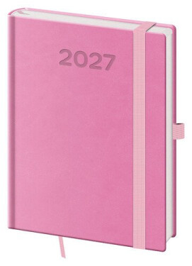 Diář 2027 denní B6 Print Pop - růžová