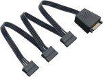 SilverStone CP06-L Y-kabel pro SATA napájení 1 na 3 černá (SST-CP06-L)