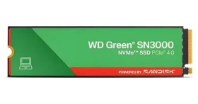WD Green SN3000 2TB / SSD / M.2 2280 / PCIe Gen4 / čtení: 5000 MB/s / zápis: 4200 MB/s (WDS200T4G0E-00CPS0)