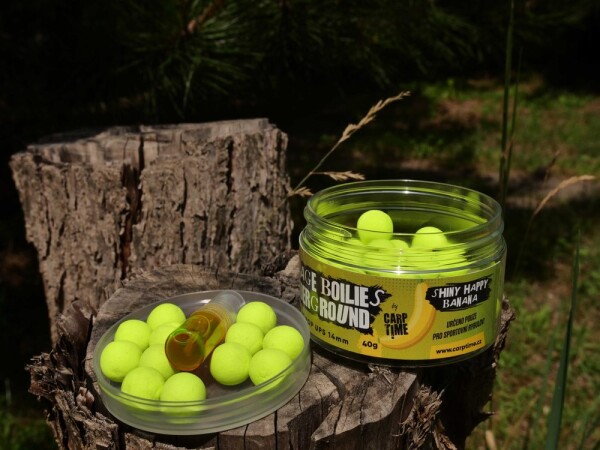 G.B.U. Plovoucí boilies ZEPPELIN POP UPS SHINY HAPPY BANANA 50g,G.B.U. Plovoucí boilies ZEPPELIN POP UPS SHINY HAPPY BANANA 50g