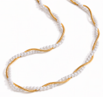 ELENYS Seline – pozlacený náhrdelník 18K žluté zlato Délka: 44+5 cm / max. 49 cm
