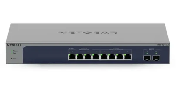 Netgear MS510TXM / Smart switch / 10-port / 8x Multi-Gigabit RJ-45 / 2x 10G SFP+ / bez PoE (MS510TXM-100EUS)