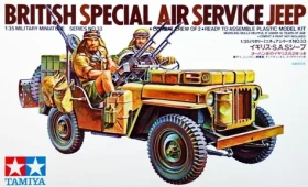 Tamiya Plastikový model vojenské techniky 35033 British Jeep SAS 1:35