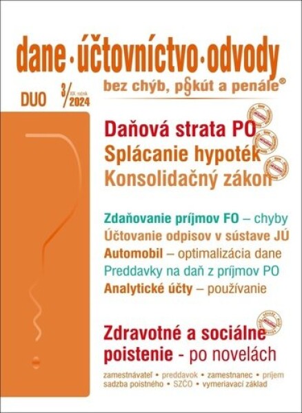 DUO 3/2024 Dane, účtovníctvo, odvody