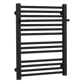 CERANO Koupelnový radiátor Antonio - boční připojení - 351W - černá matná - 660x550mm