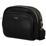 Trendy dámská koženková crossbody kabelka Glafira, černá