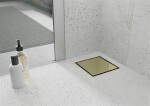 MEXEN - Plochá podlahová vpusť čtverec 15x15 cm zlato 1510015