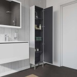 DURAVIT - L-Cube Skříňka vysoká 176x40x24 cm, pravá, lesklá bílá LC1170R2222