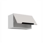 Horní skříňka nad digestoř Como 60 GU-36 1F Barva korpusu: Bílá, Barva dvířek: Kašmír