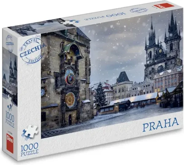 DINO Puzzle Zimní orloj