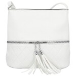 Stylová dámská koženková crossbody kabelka Betty, bílá