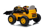 Mamido Dětský elektrický nakladač CAR-26A žlutý | 4x4 | RC 2.4Ghz | EKO kůže | 12V10Ah