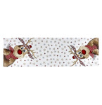 DumDekorace Vánoční gobelínový ubrus Veselý sob Šířka: 40 cm | Délka: 180 cm