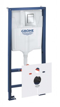 GROHE - Rapid SL Předstěnová instalace s nádržkou pro závěsné WC, souprava Fresh a tlačítko Skate Cosmopolitan S, chrom 39500000