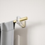 Zlatá roztažitelná garnýž 107-305 cm Umbra FLUTE