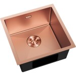 MEXEN - Trixo ocelový dřez 1-bowl 440 x 440 mm, měď 6413441000-65
