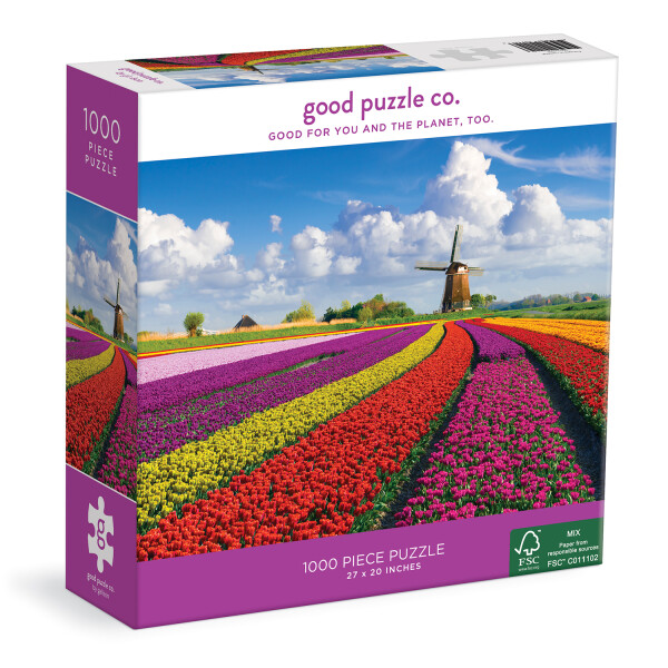 Good Puzzle co. Puzzle Květiny v Holandsku (1000 dílků)