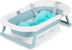 CHIPOLINO Skládací vanička Isla s koupací podložkou Blue (VKISL0241BL)