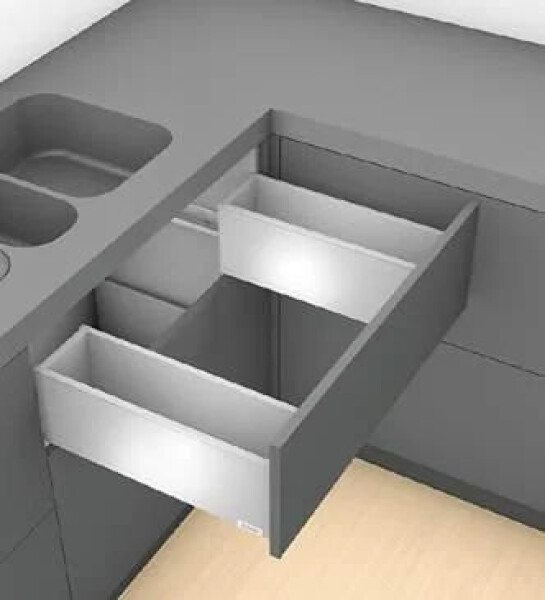 Blum K-BLUM Legrabox C Pure 600 mm/40 kg, Blumotion/TOB, bílá, dřez :: vrut, dřez (390206)