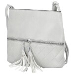 Stylová dámská koženková crossbody kabelka Betty, šedá