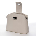 Zajímavá crossbody kabelka se zámečkem Viviana, béžová