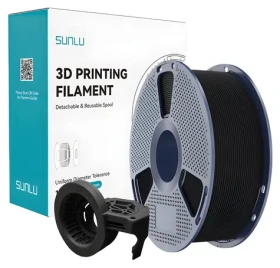Sunlu PETG High-Speed Matte černá / Struna pro 3D tiskárnu / PETG / Matný povrch / 1 kg (PETG H-S M B)