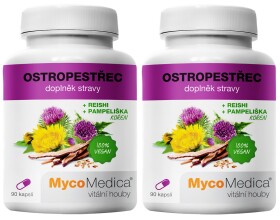 2x MycoMedica Ostropestřec 180 kapslí